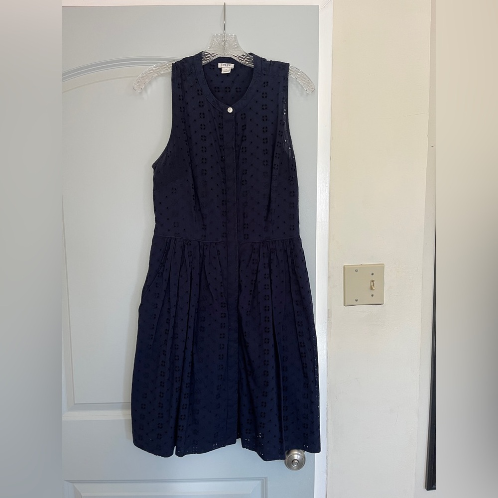J. Crew Blue Midi Sz M/10